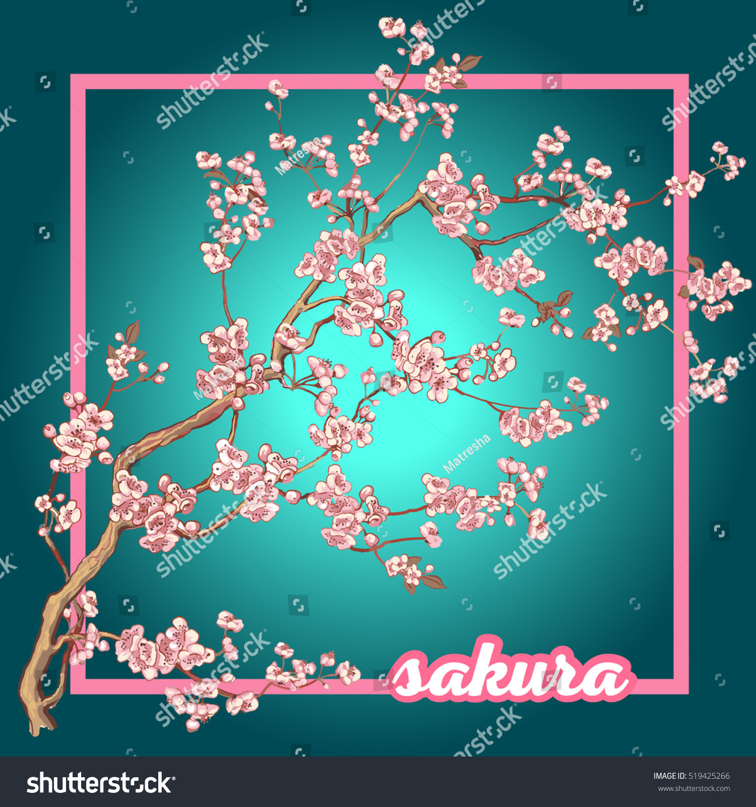 Gambar Vektor Pohon Bunga Sakura Polarview Net
