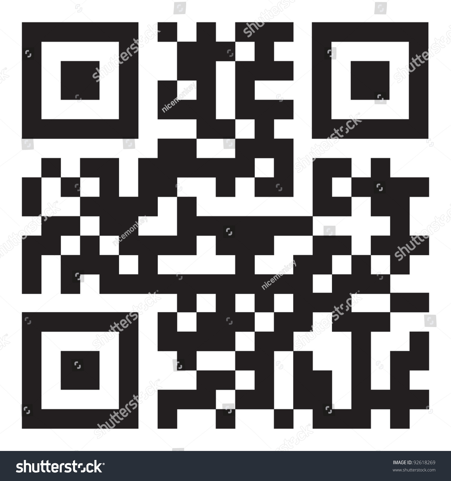 Sample Qr Code Ready To Scan With Smart Phone Stock Vector ...
