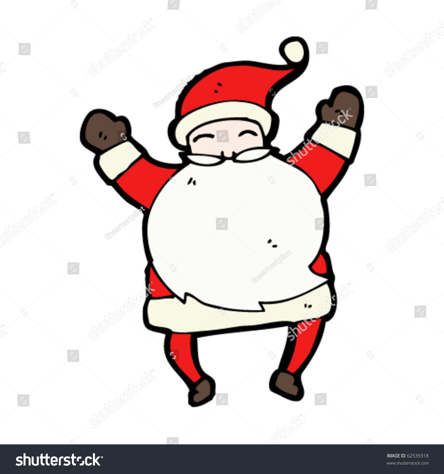 Santa Claus Cartoon Stock Vector Illustration 62539318 : Shutterstock