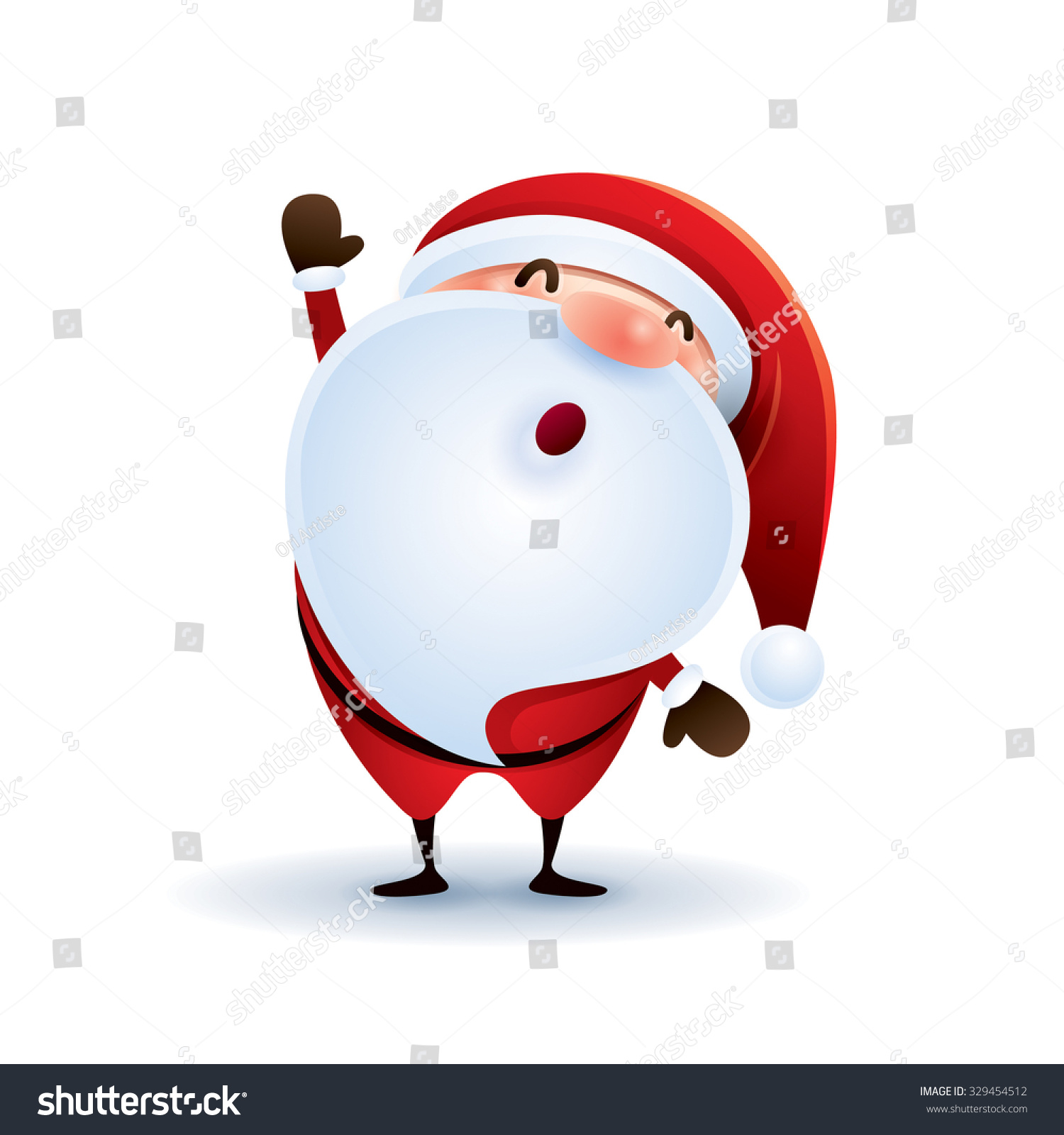 Santa Claus waving hand Santa Claus waving hand