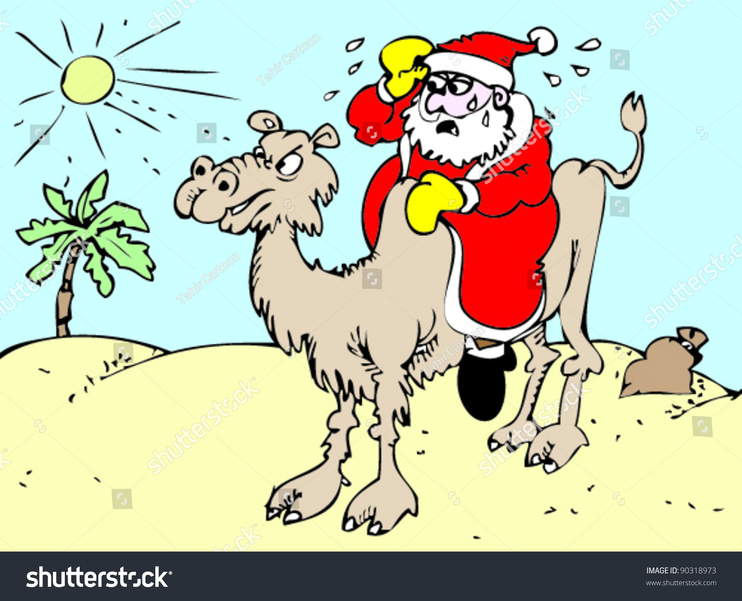 Santa Desert Stock Vector 90318973 Shutterstock