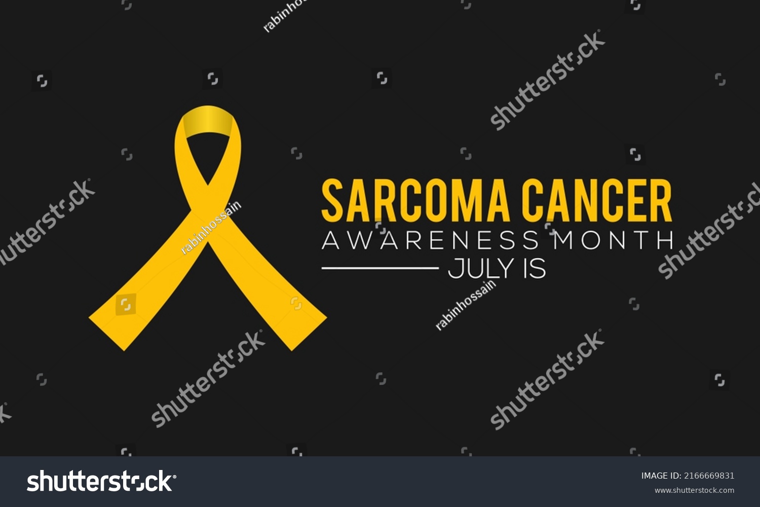 Sarcoma Cancer Awareness Month Observed Every Stock Vector Royalty