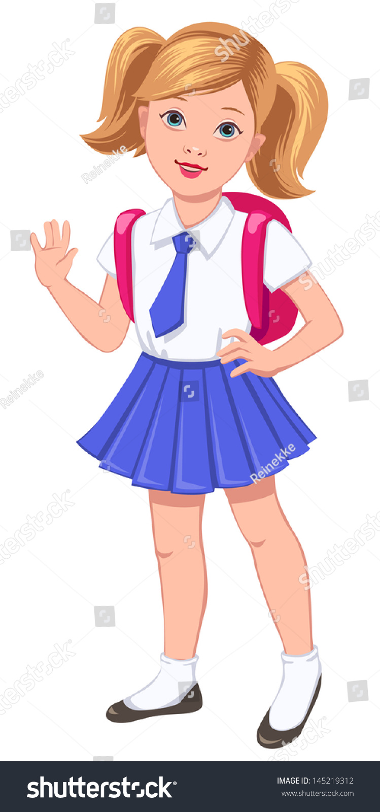 clipart girl in school uniform - photo #15