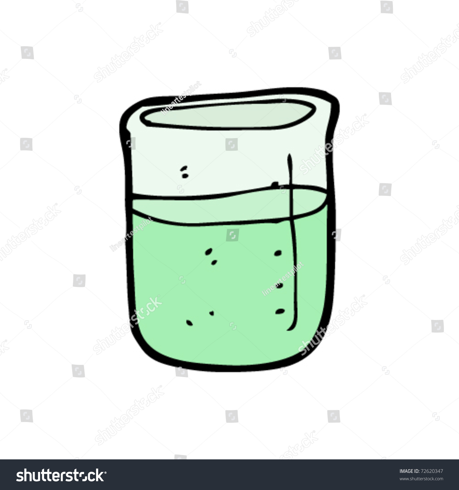 Science Beaker Cartoon Stock Vector Illustration 72620347 : Shutterstock
