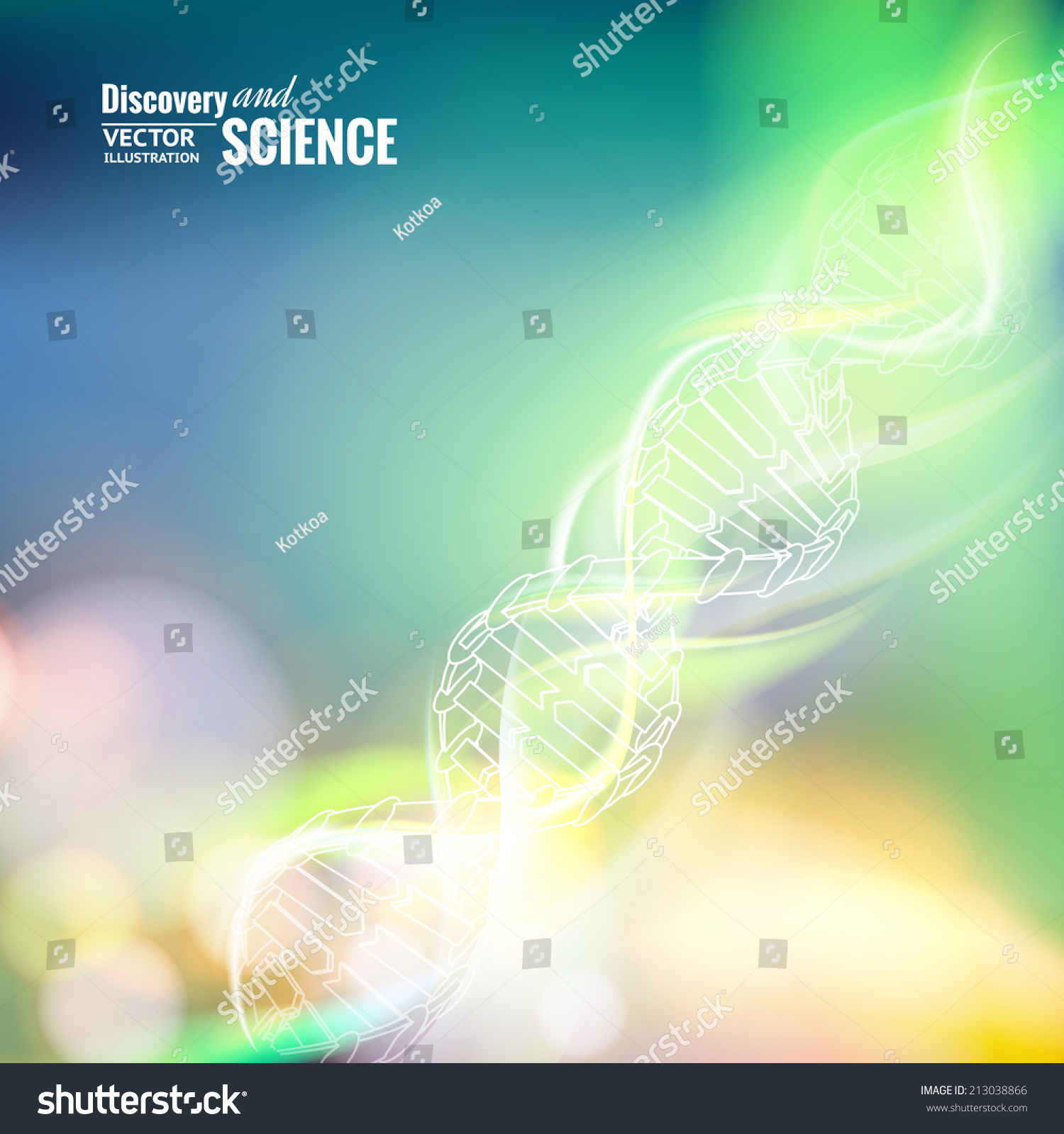 Science concept image of DNA Vector illustration Science concept image of DNA Vector illustration