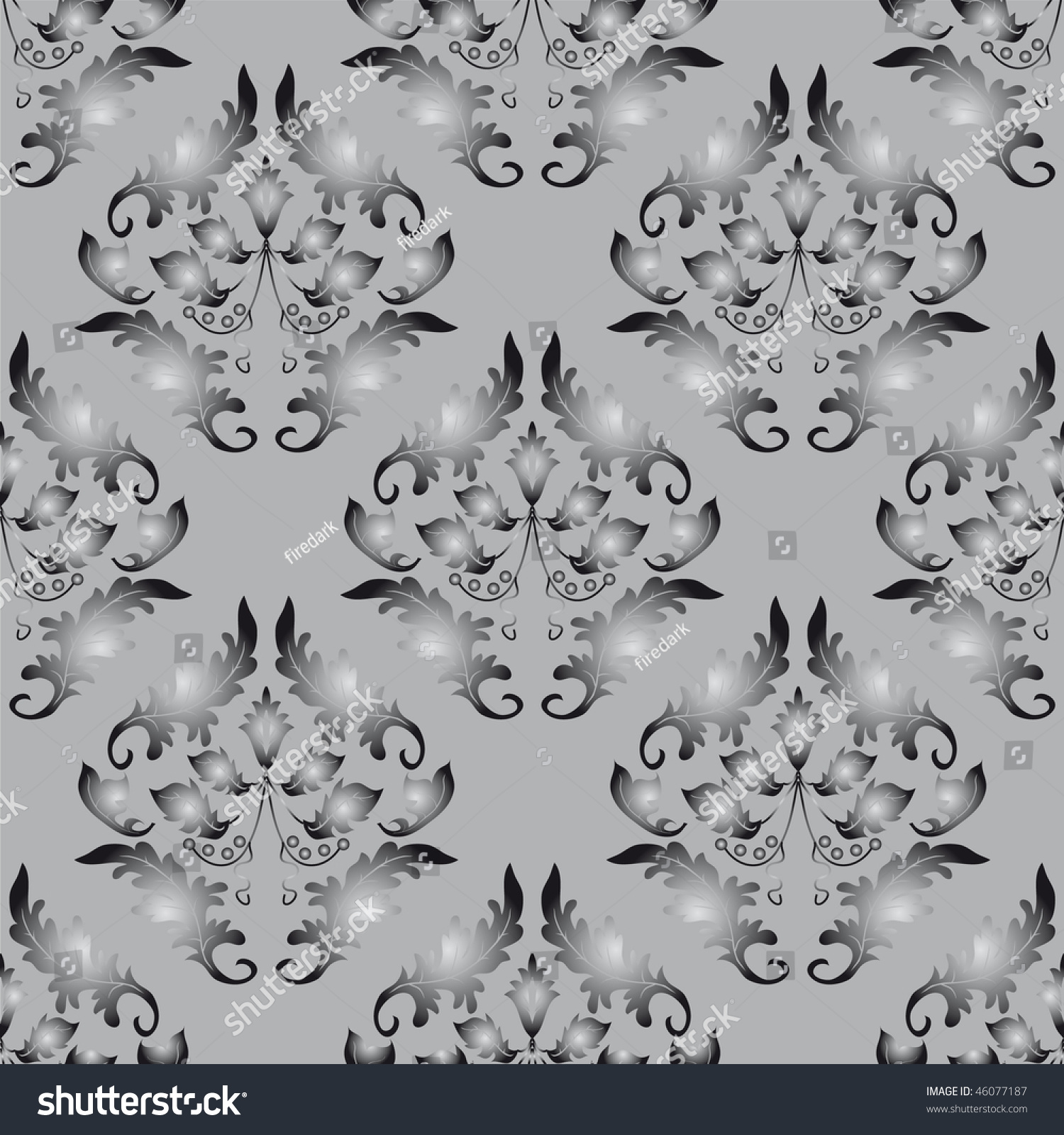 Seamless Background Gray And Black. Vector Illustration - 46077187