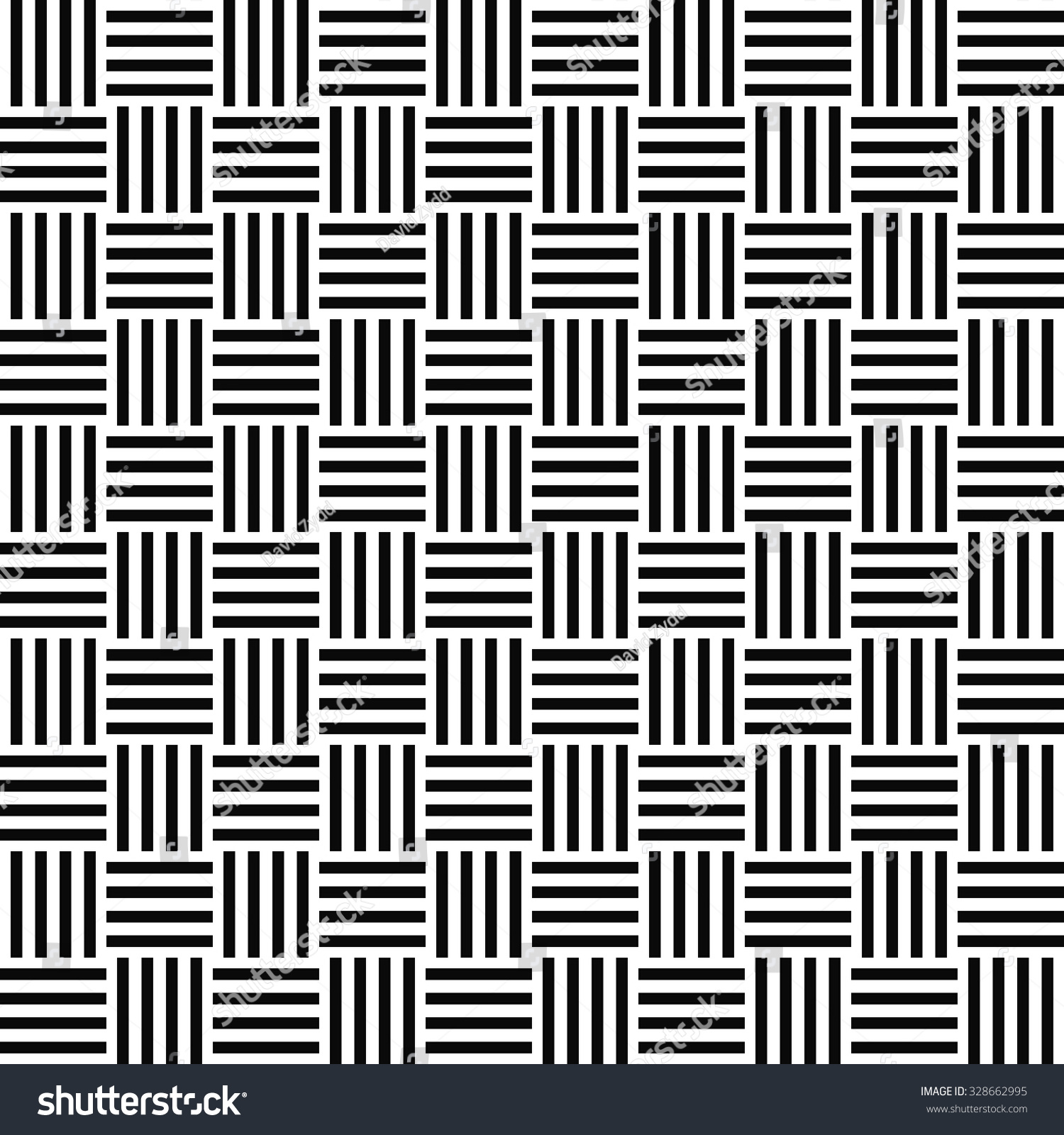 Seamless Black White Stripe Pattern Stock Vector Royalty Free