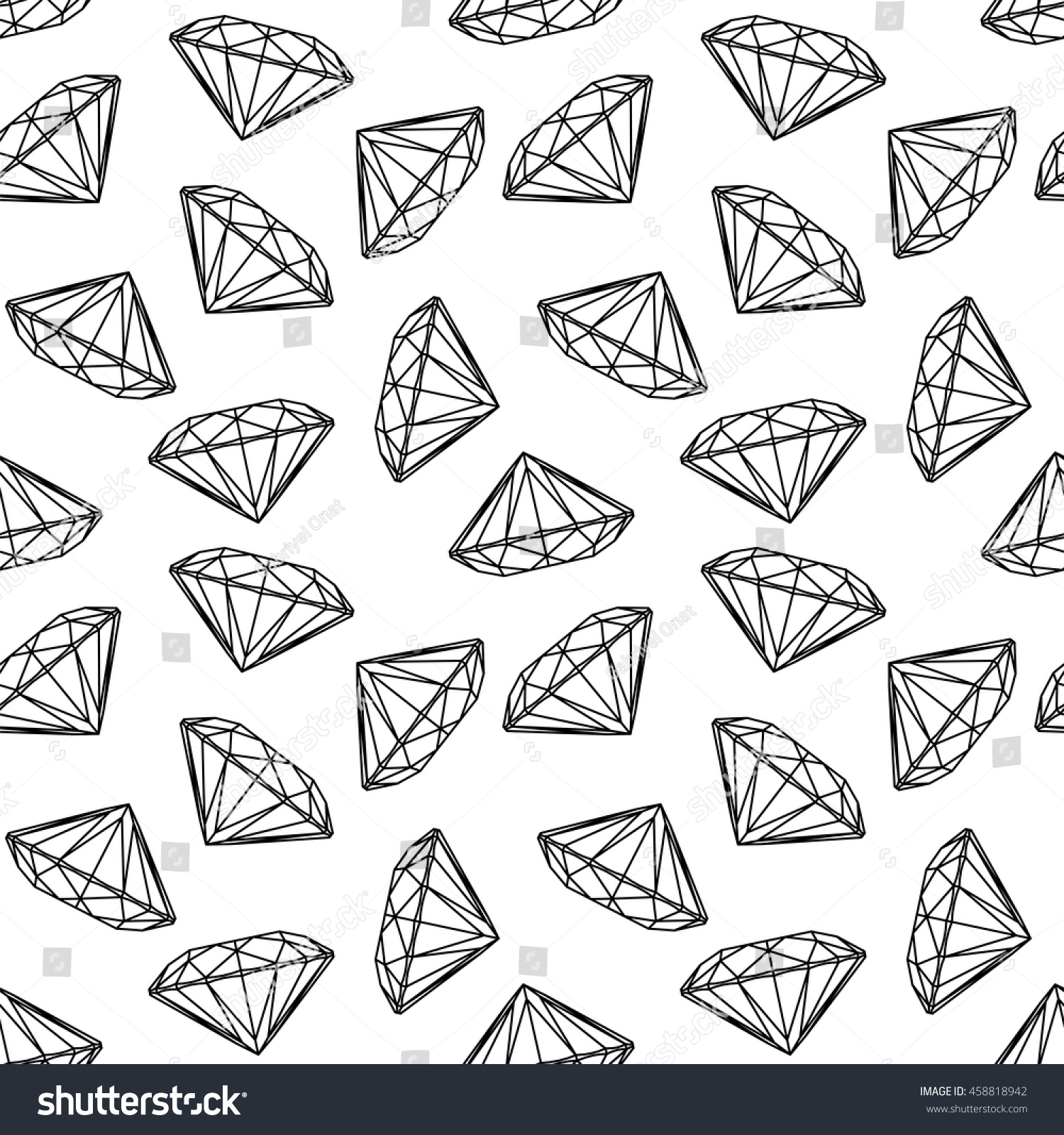 Seamless Diamond Pattern Vector Stock Vector Royalty Free