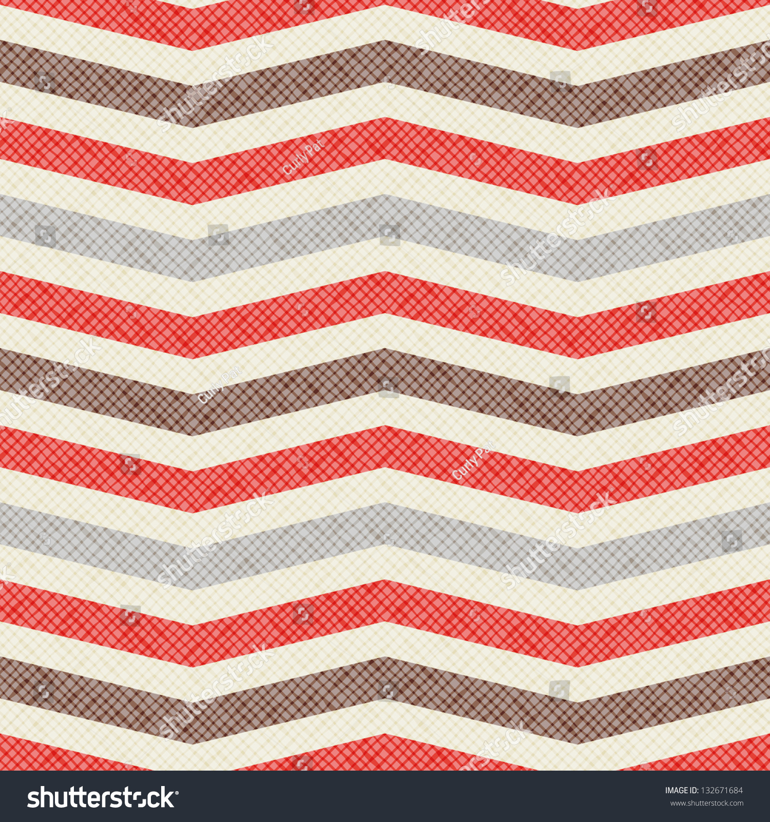 Seamless Geometric Pattern Zig Zag Stripes Vector Fabric Texture Shutterstock