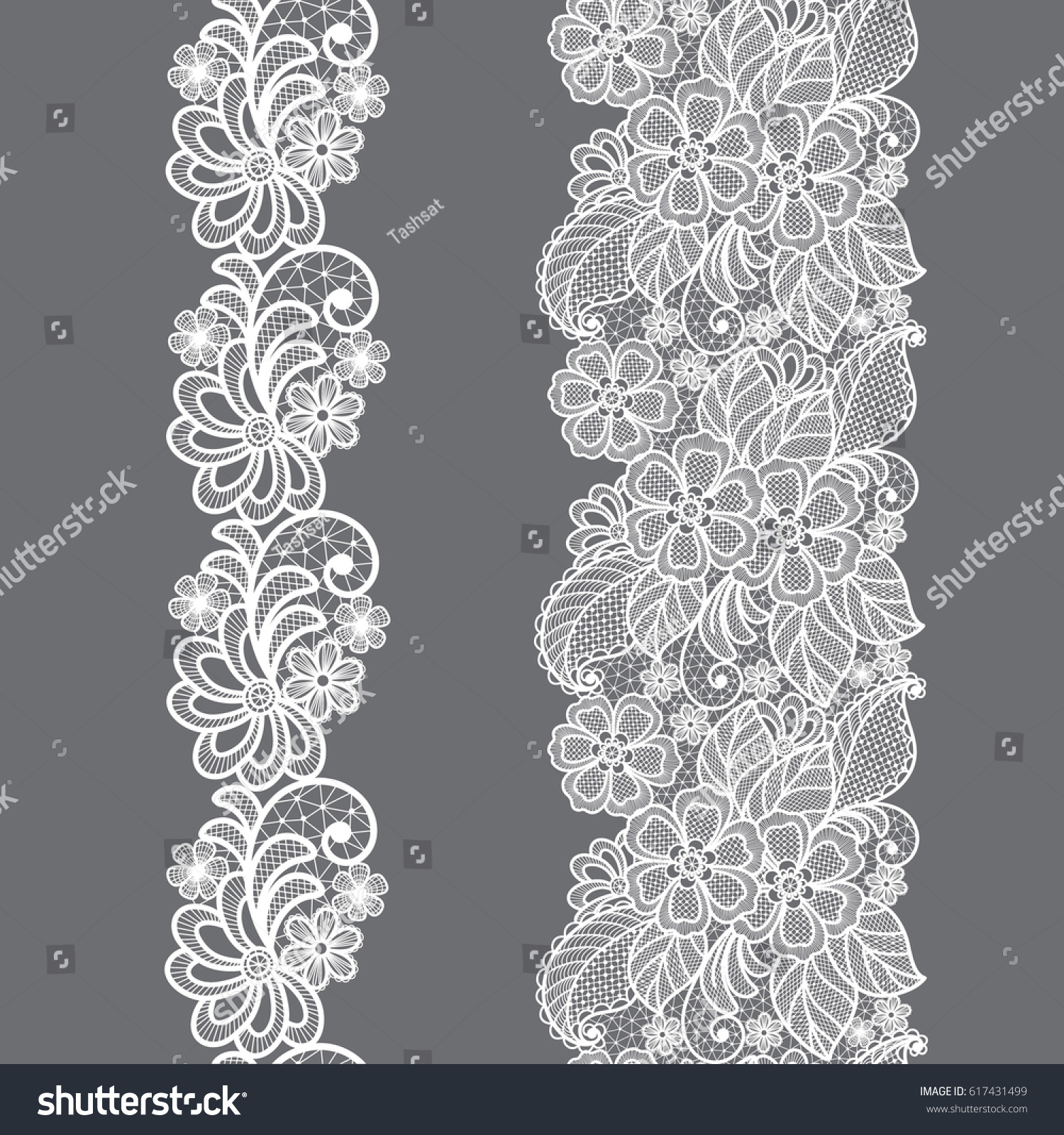 Seamless Lace Floral Background vector de stock libre de regalías