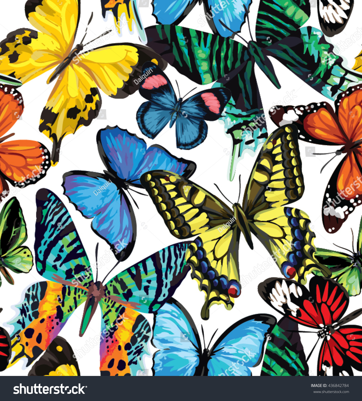 Seamless pattern with butterflies Vector illustration Seamless pattern with butterflies Vector illustration