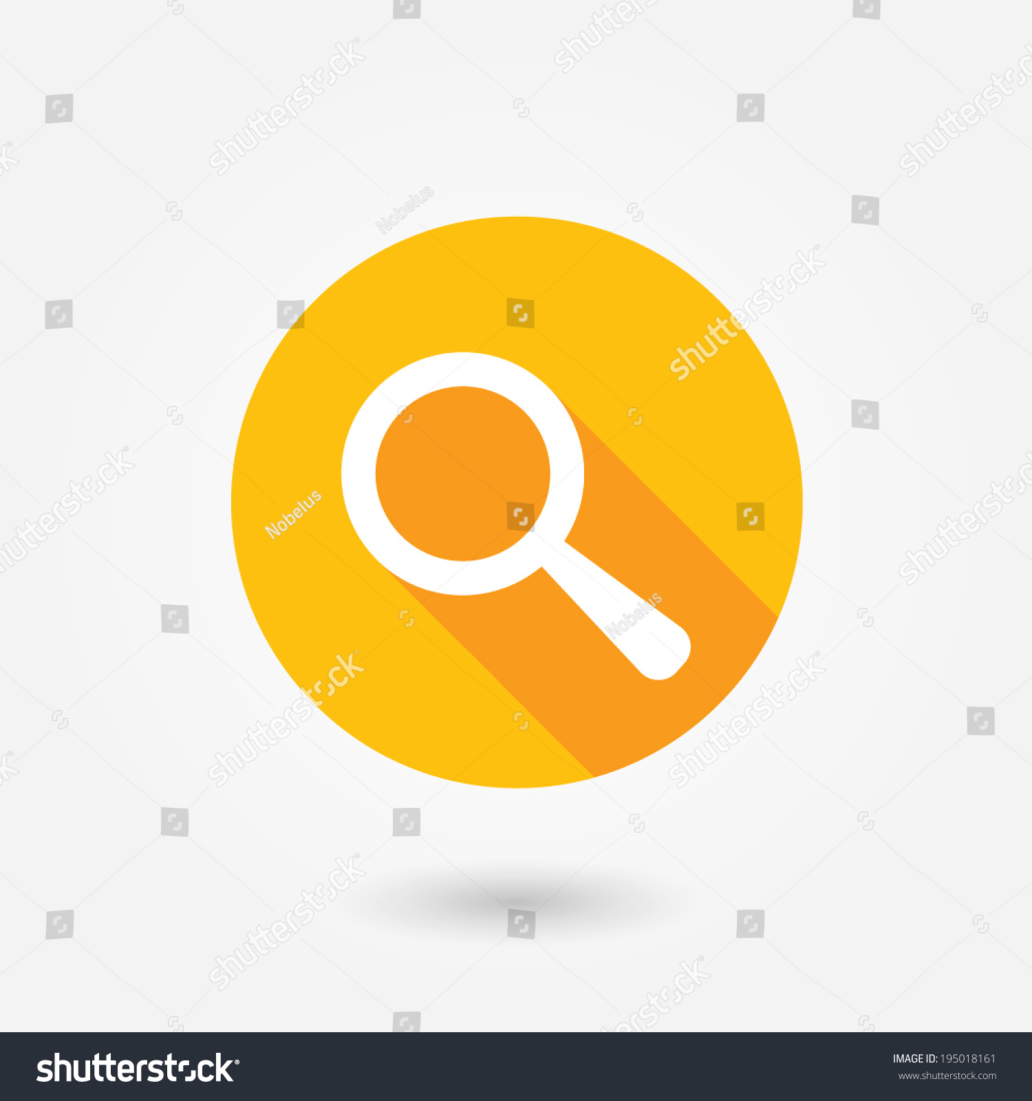 Image Search Icon Flat Style Design Stock Vector (Royalty Free