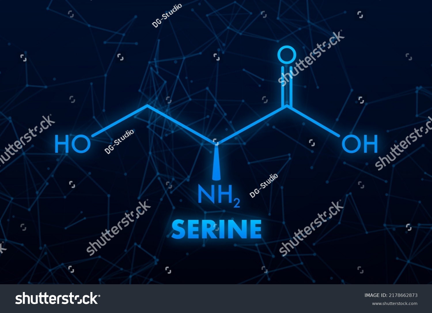 Serine Formula Serine Lserine Ser S Stock Vector Royalty Free