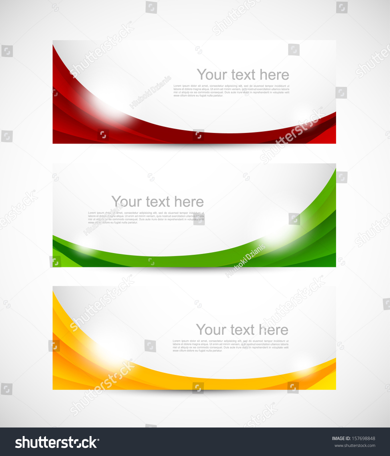 Set Of Banners Stock Vector Illustration 157698848 : Shutterstock