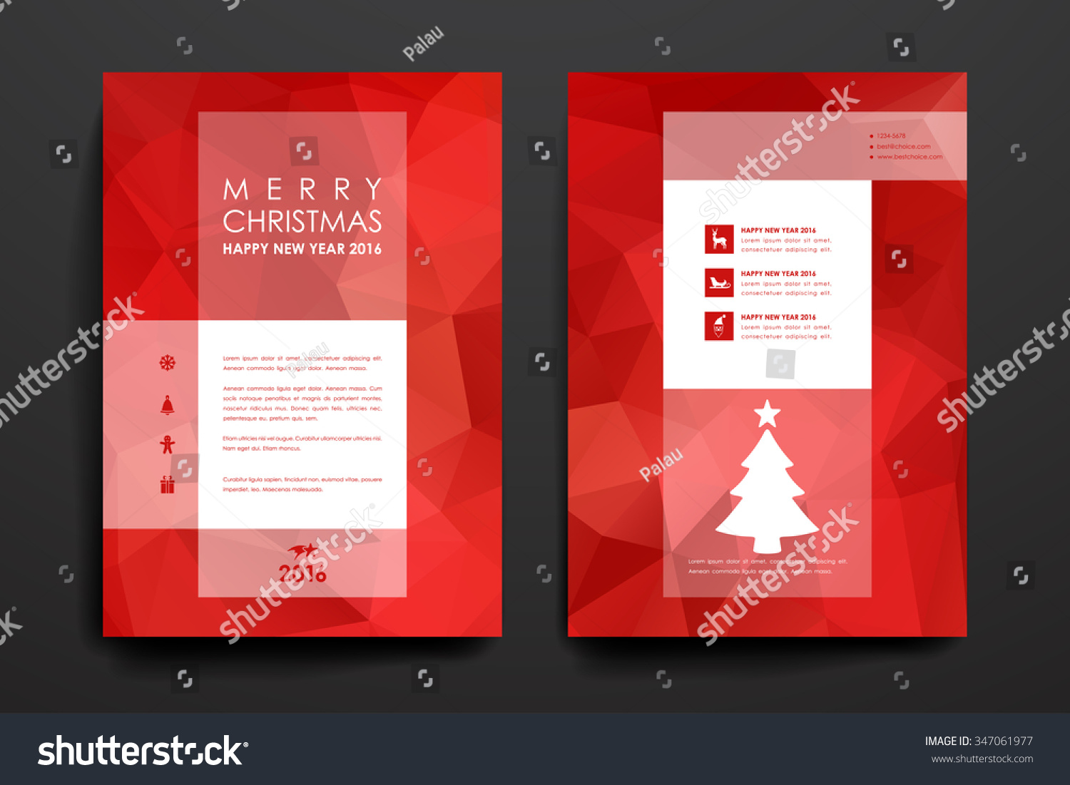 Set of brochure poster templates in Christmas style Beautiful design and layout Set of brochure poster templates in Christmas style Beautiful design and layout