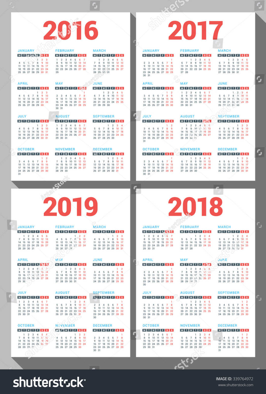 http://image.shutterstock.com/z/stock-vector-set-of-calendars-for-years-on-white-background-week-starts-monday-vector-339764972.jpg