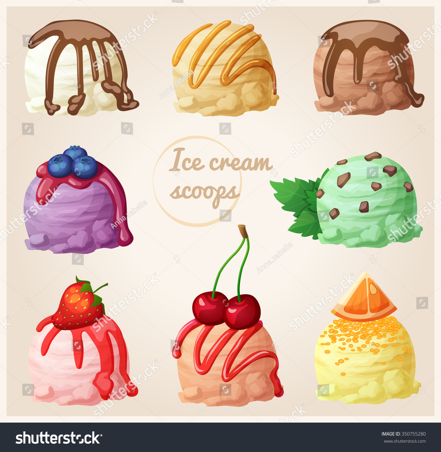 ice cream flavors clipart - photo #50