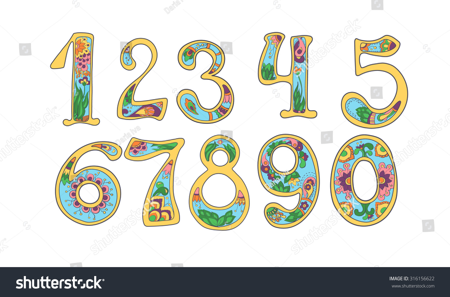 fancy numbers clipart - photo #32