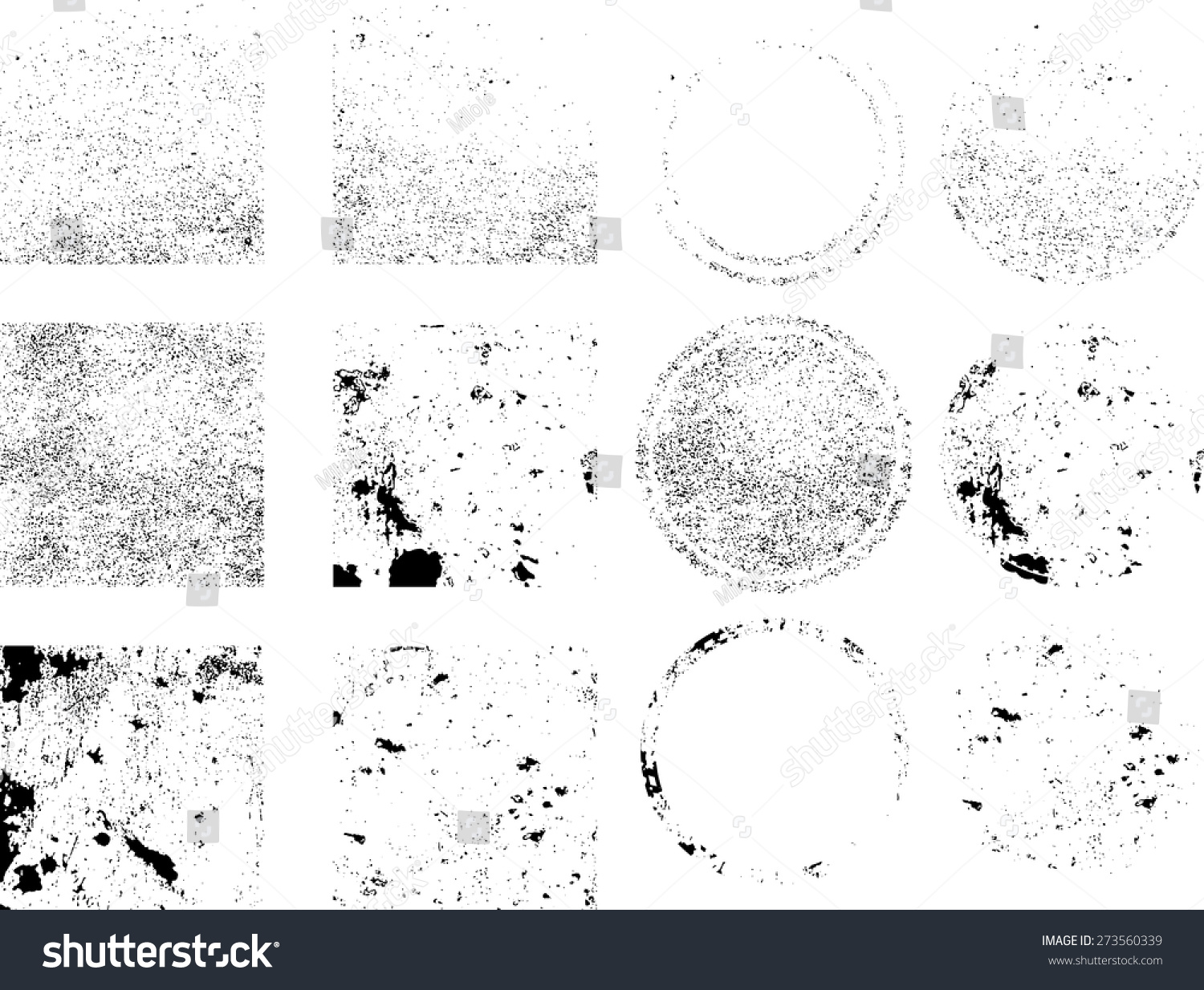 Set Of Grunge Rubber Texture Stamp .Vector Illustration - 273560339 ...