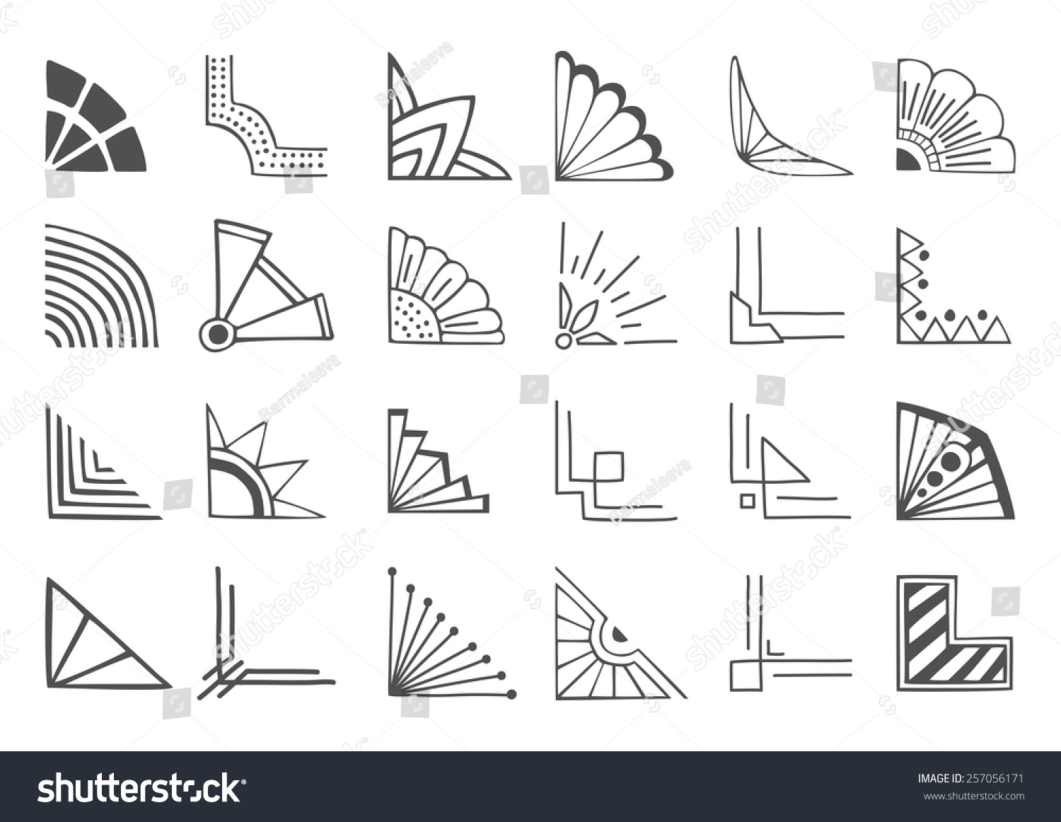 Drawing Chart Corner Design 