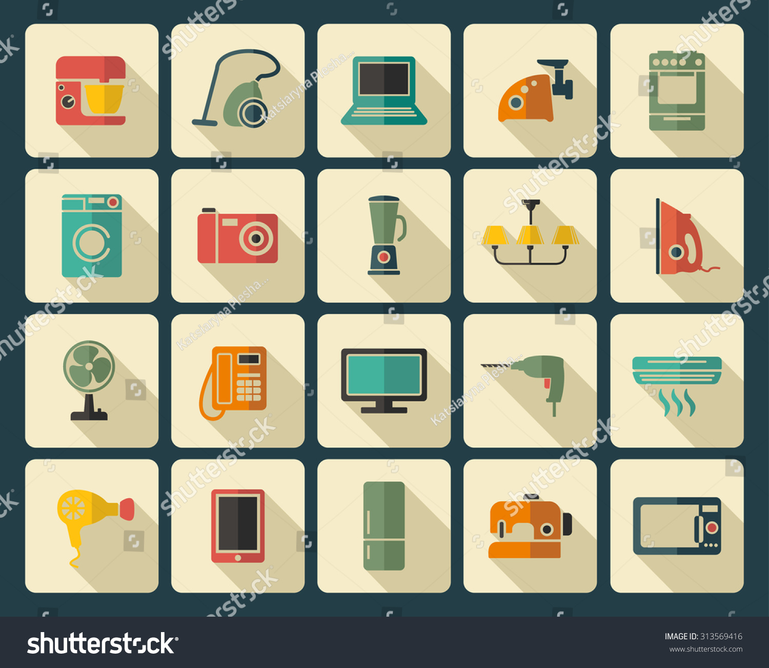 Pictures of different home appliances Pictures of different home appliances