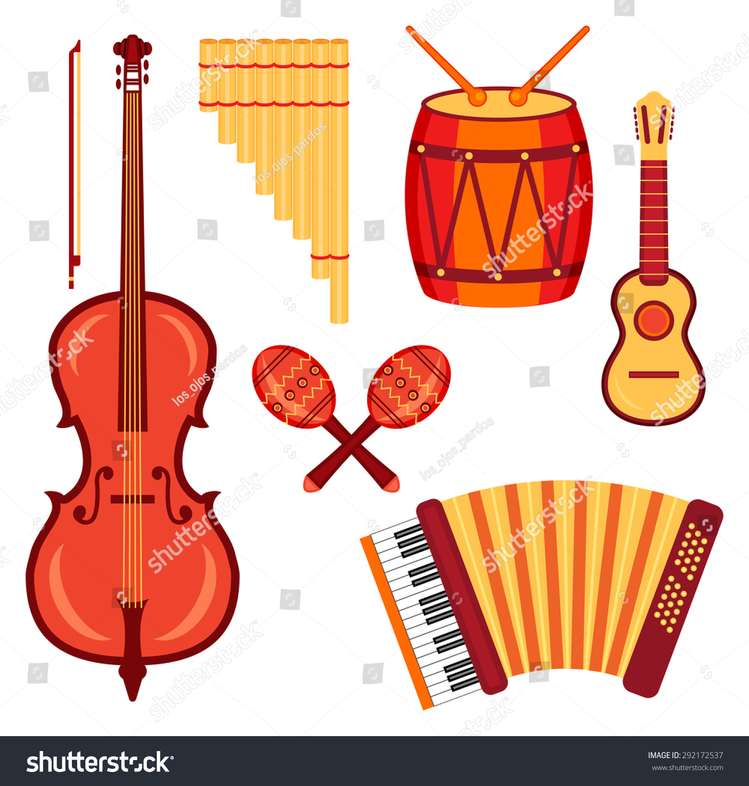 set-of-musical-instruments-traditionaly-used-in-latin-america