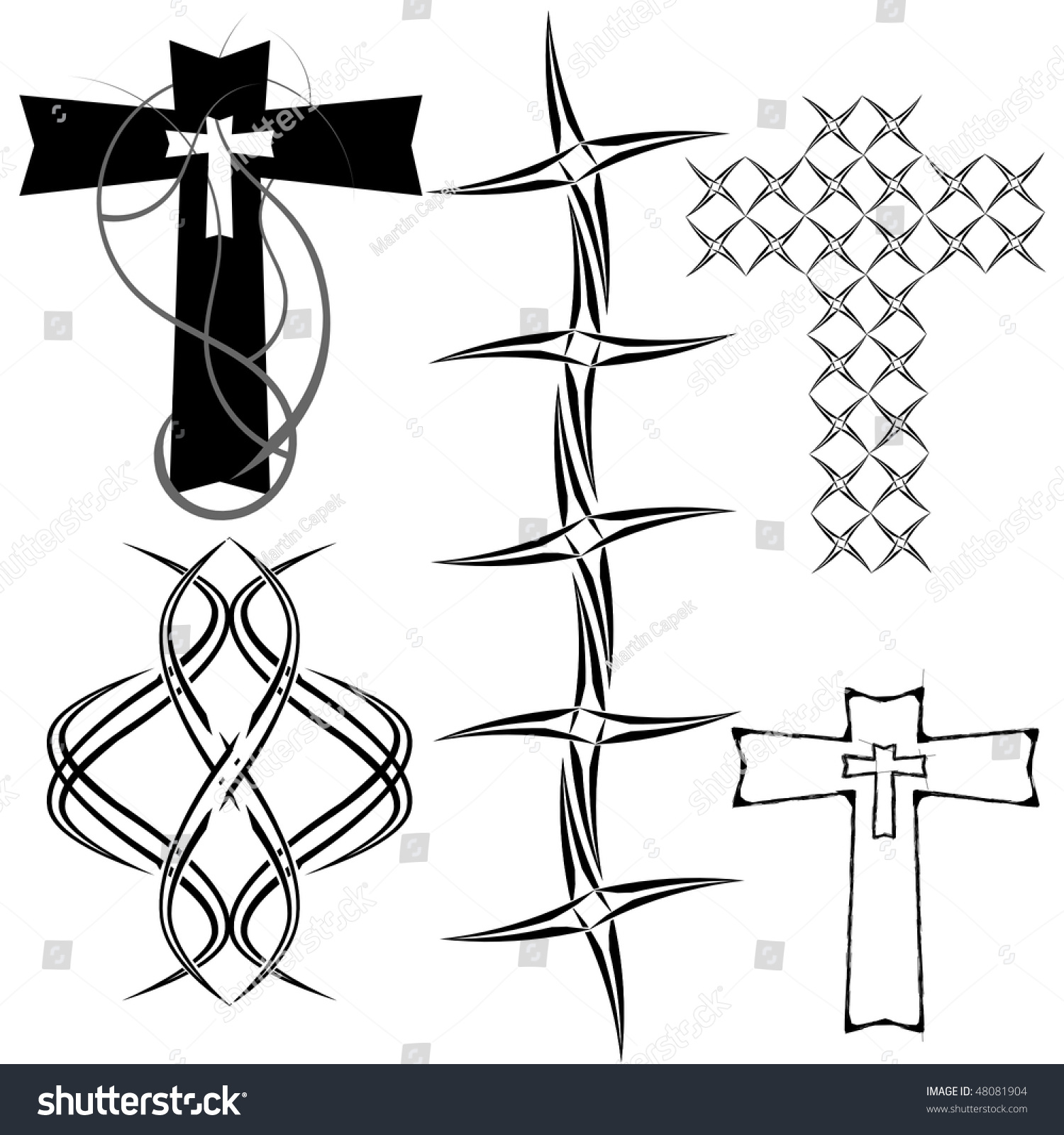 Set Of Vector Tattoo - 48081904 : Shutterstock