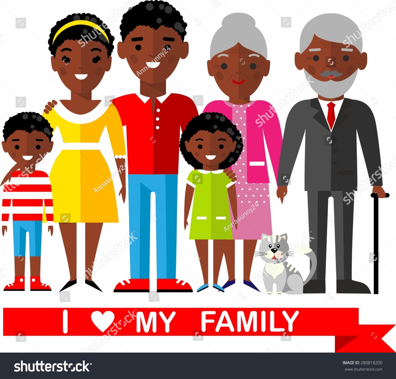 free african american family clipart - photo #34