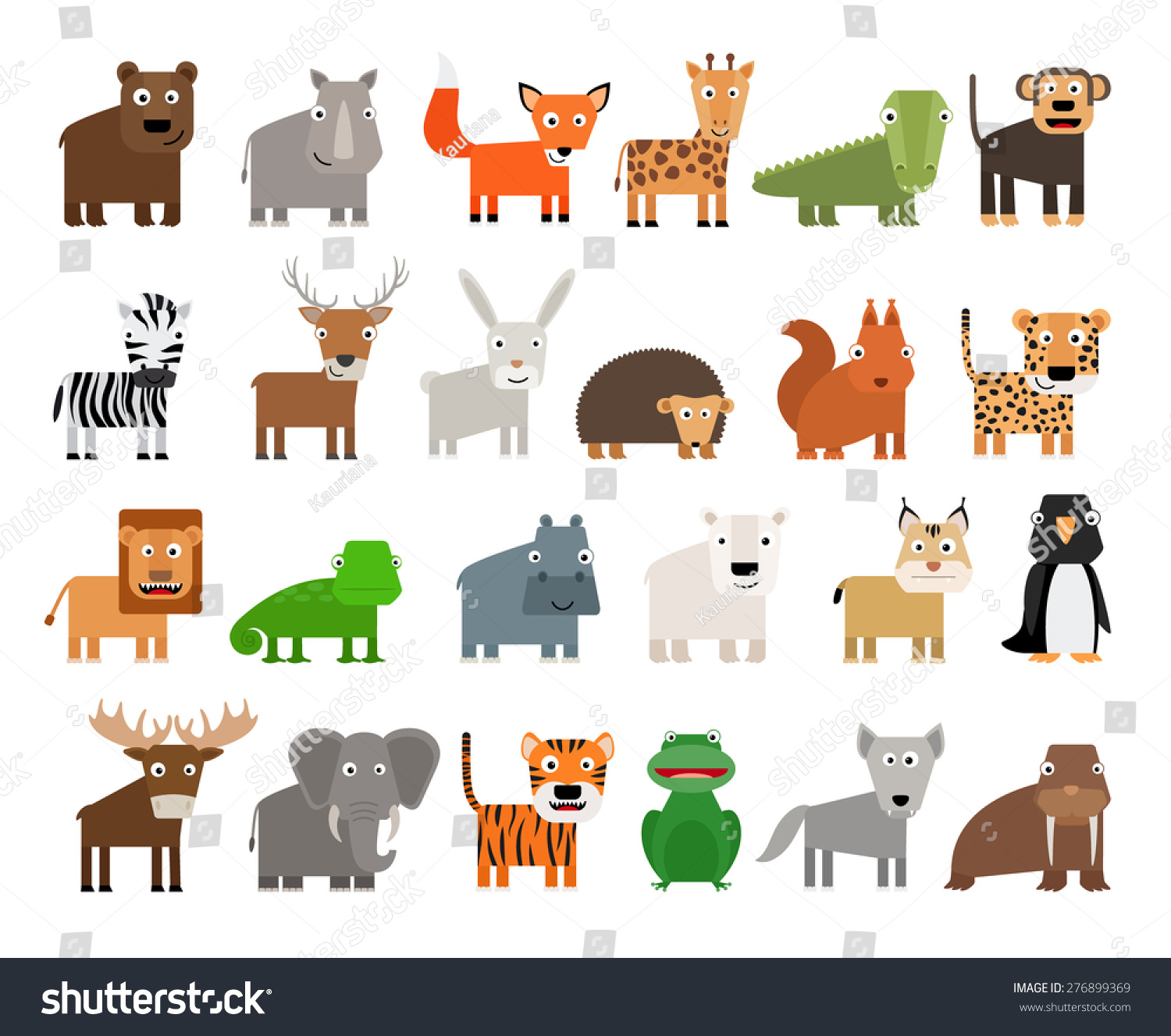 Set of Wild Animals Set of Wild Animals
