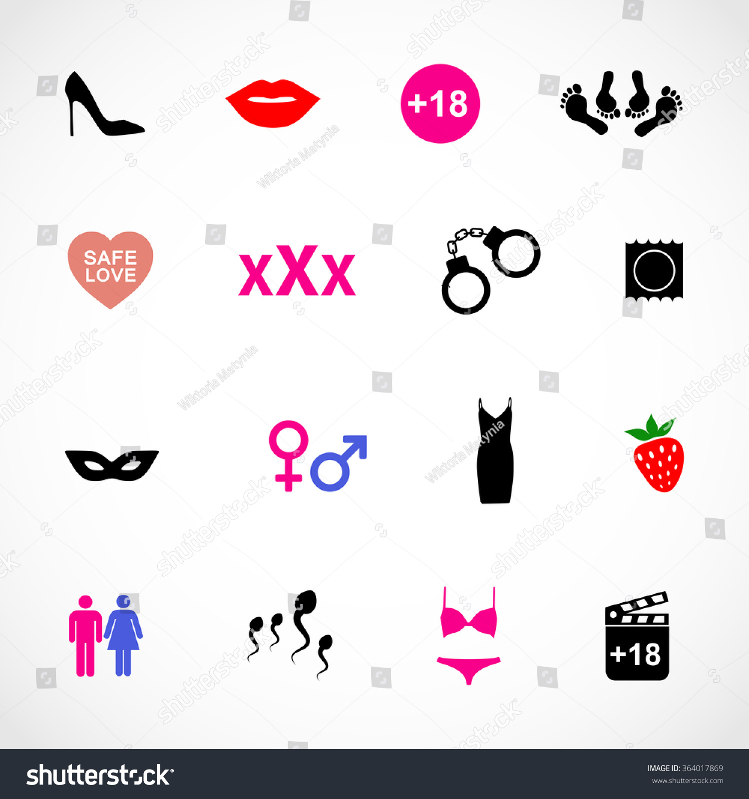 Sex Icon Set Vector 364017869 Shutterstock 5995