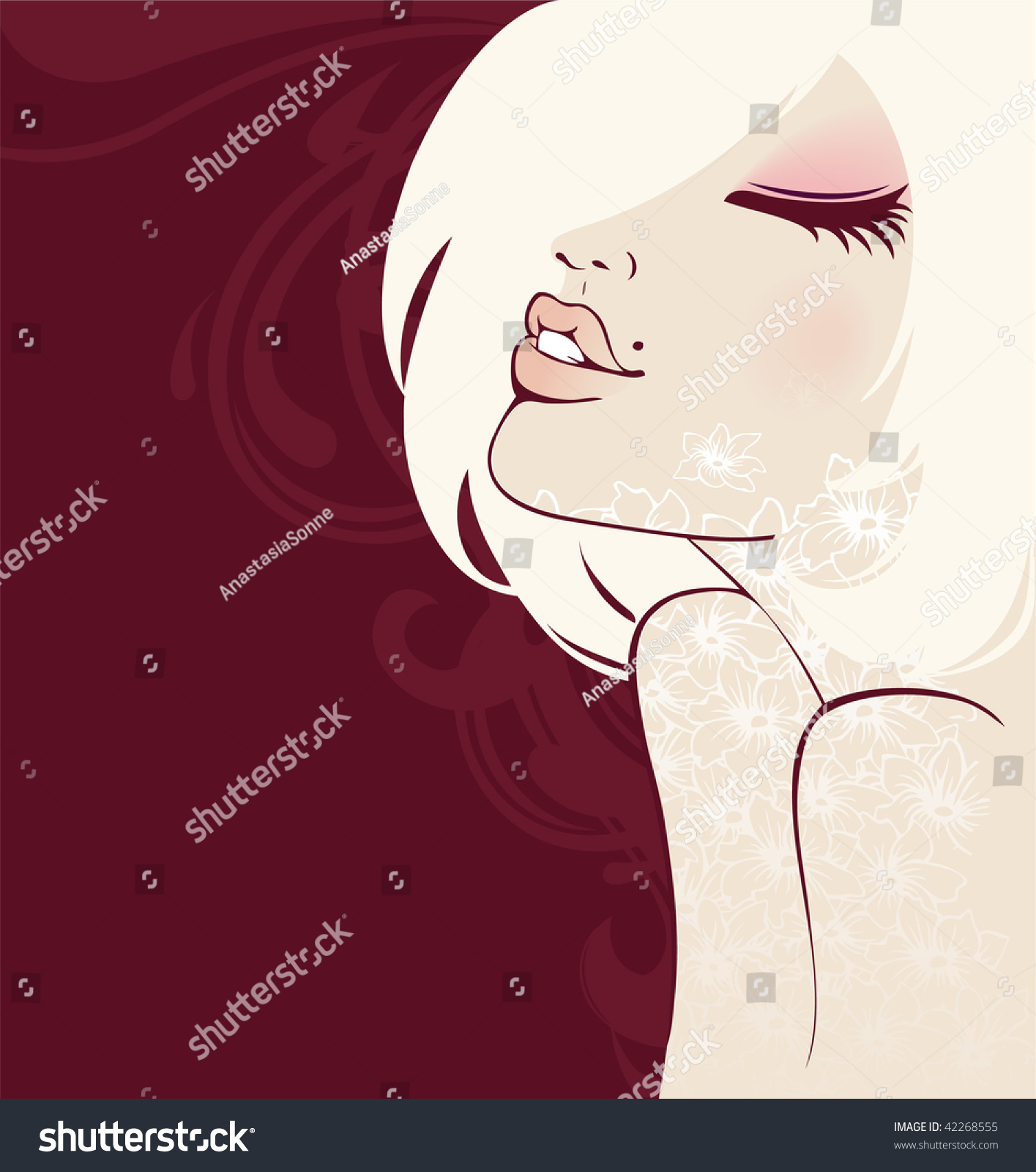Sexy Girl Stock Vector Illustration 42268555 Shutterstock 7713