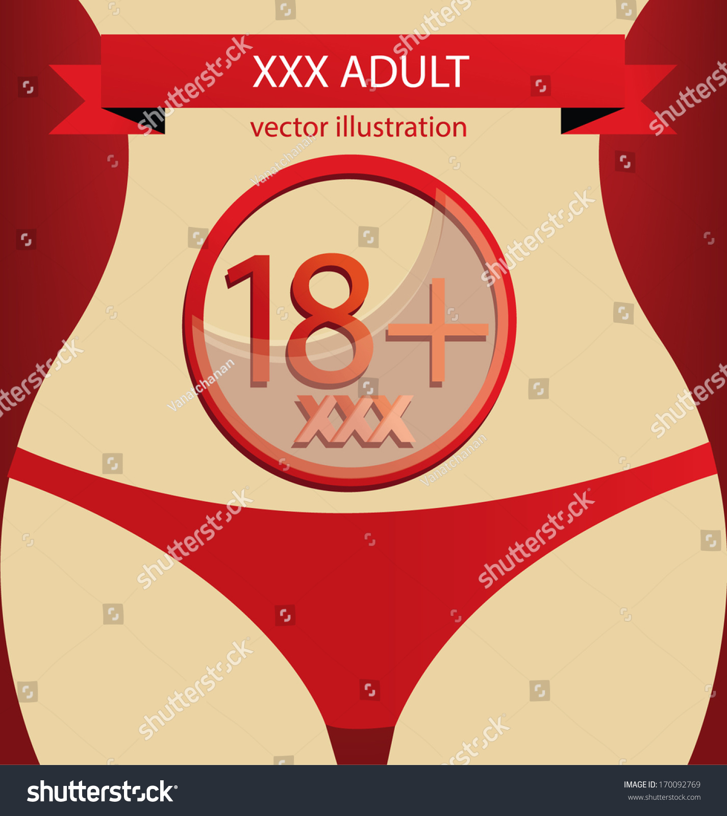 Sexy Girl Xxx Vector Illustration 170092769 Shutterstock 