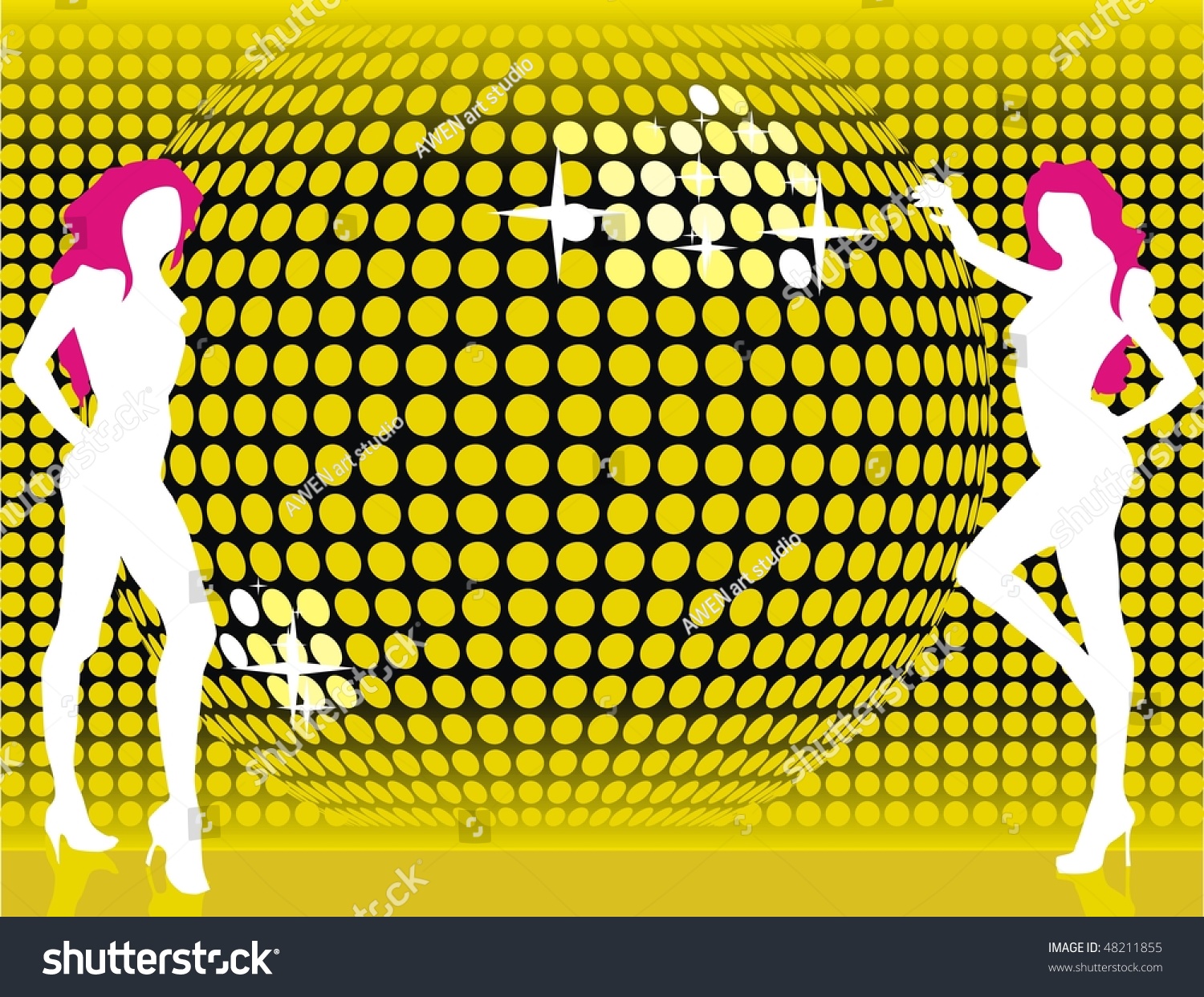 Sexy Music Background Stock Vector Illustration 48211855 Shutterstock