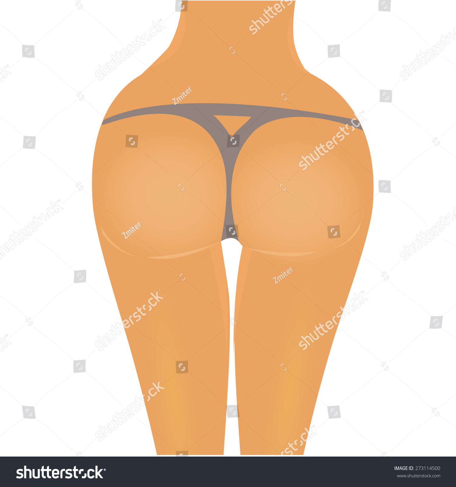 Sexy Woman Ass Vector Illustration Shutterstock