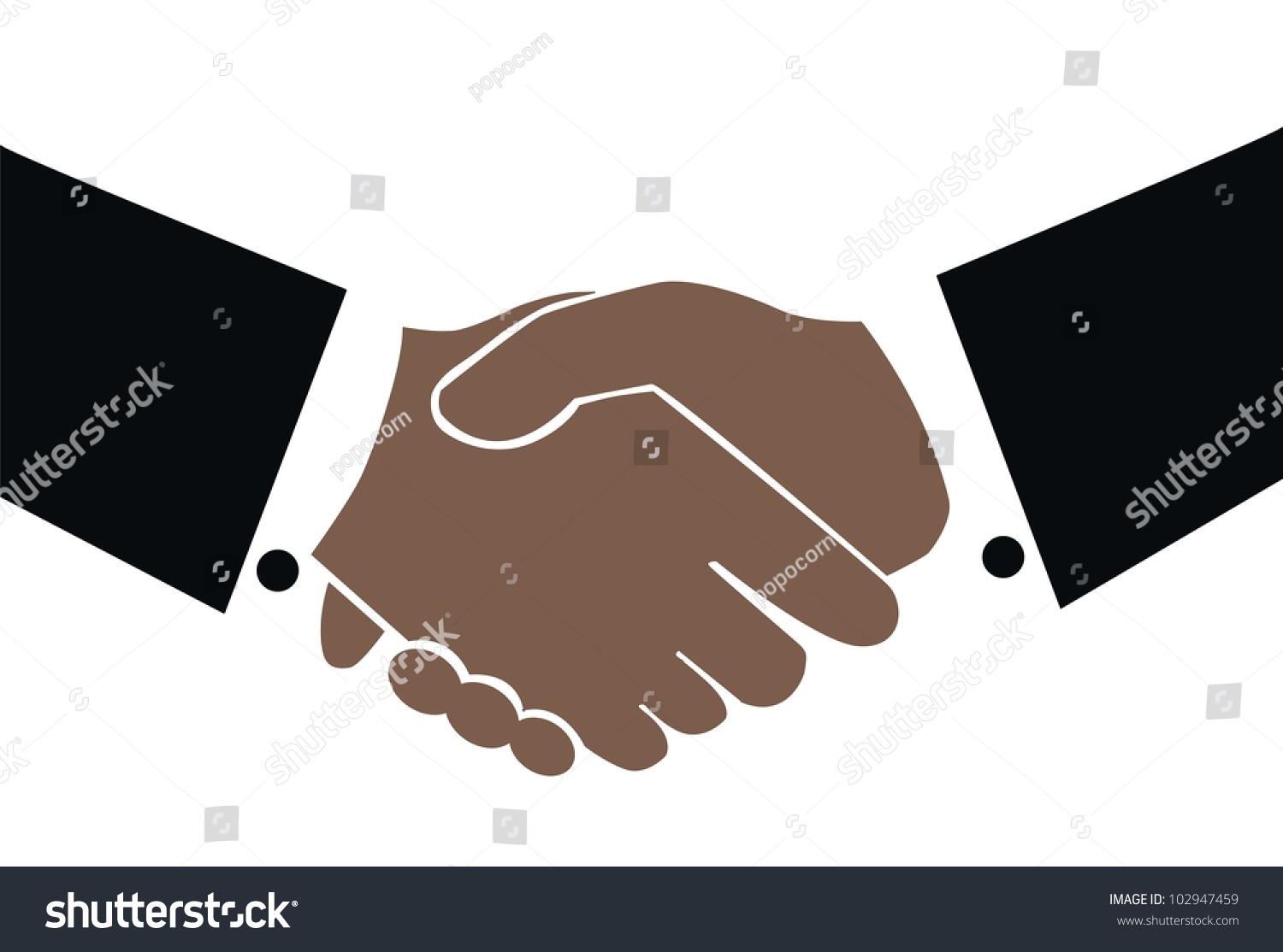 Shaking Hands Stock Vector Illustration 102947459 : Shutterstock