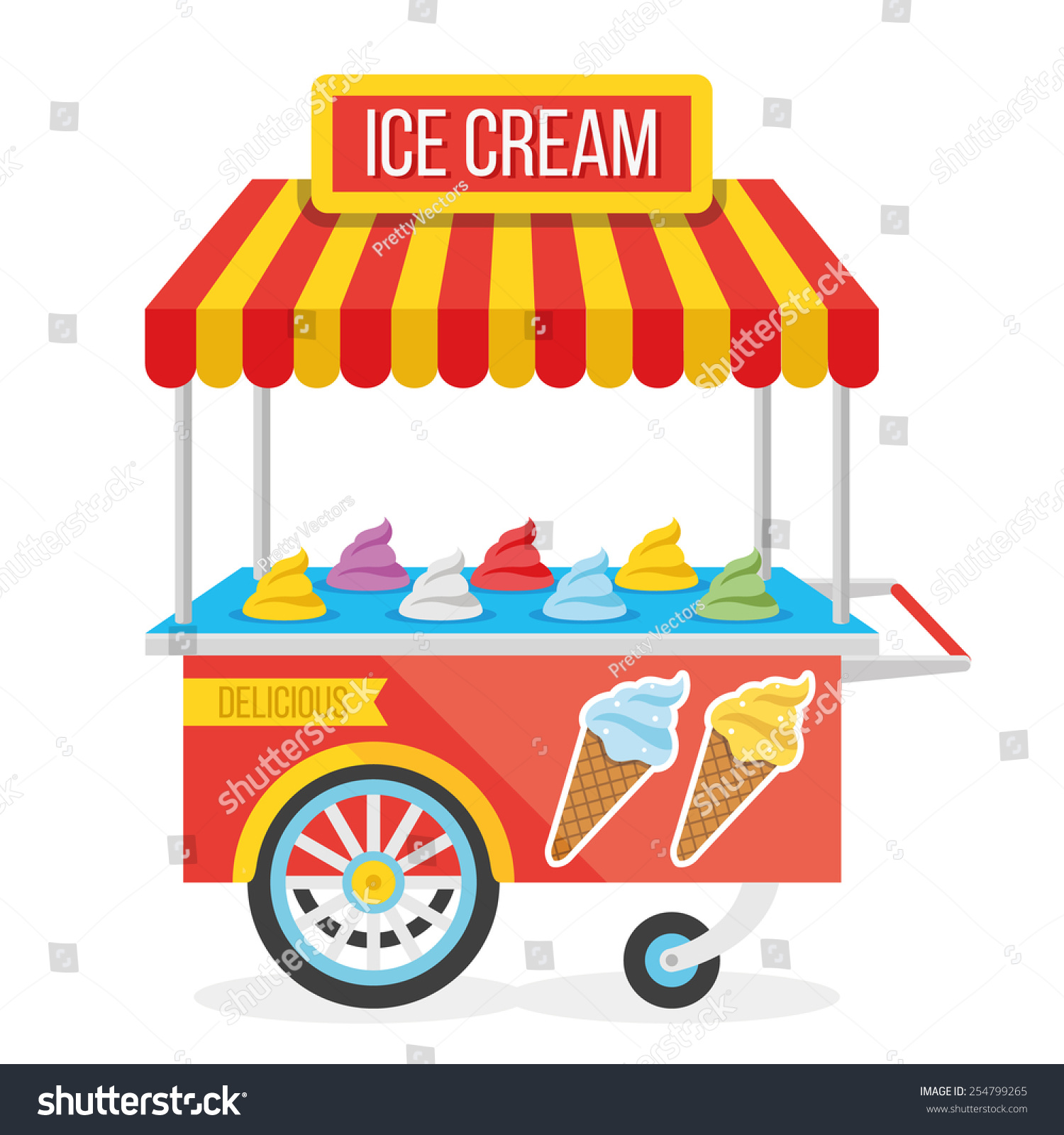 ice cream cart clipart - photo #19
