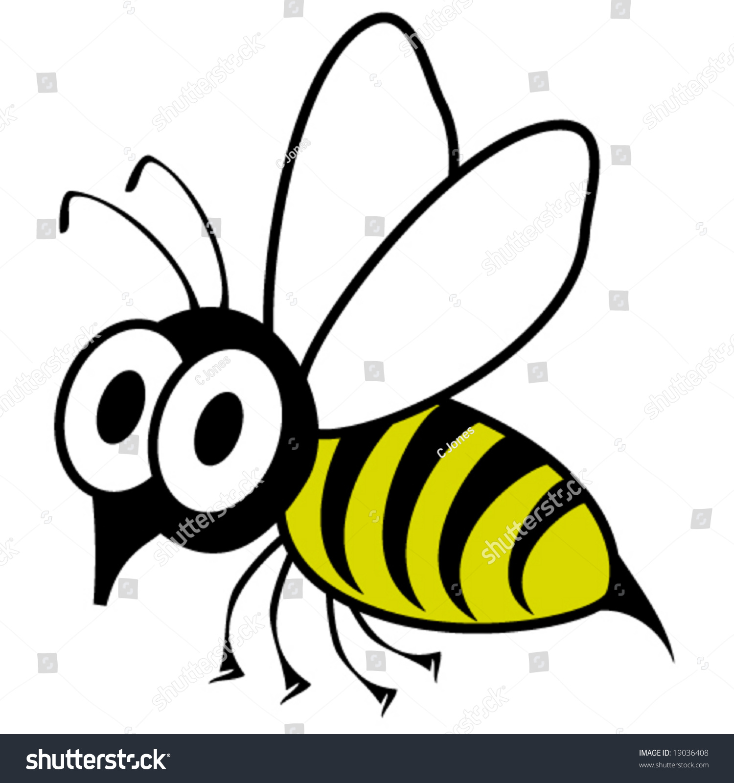 shocked-funny-wasp-bee-vector-stock-vector-19036408-shutterstock