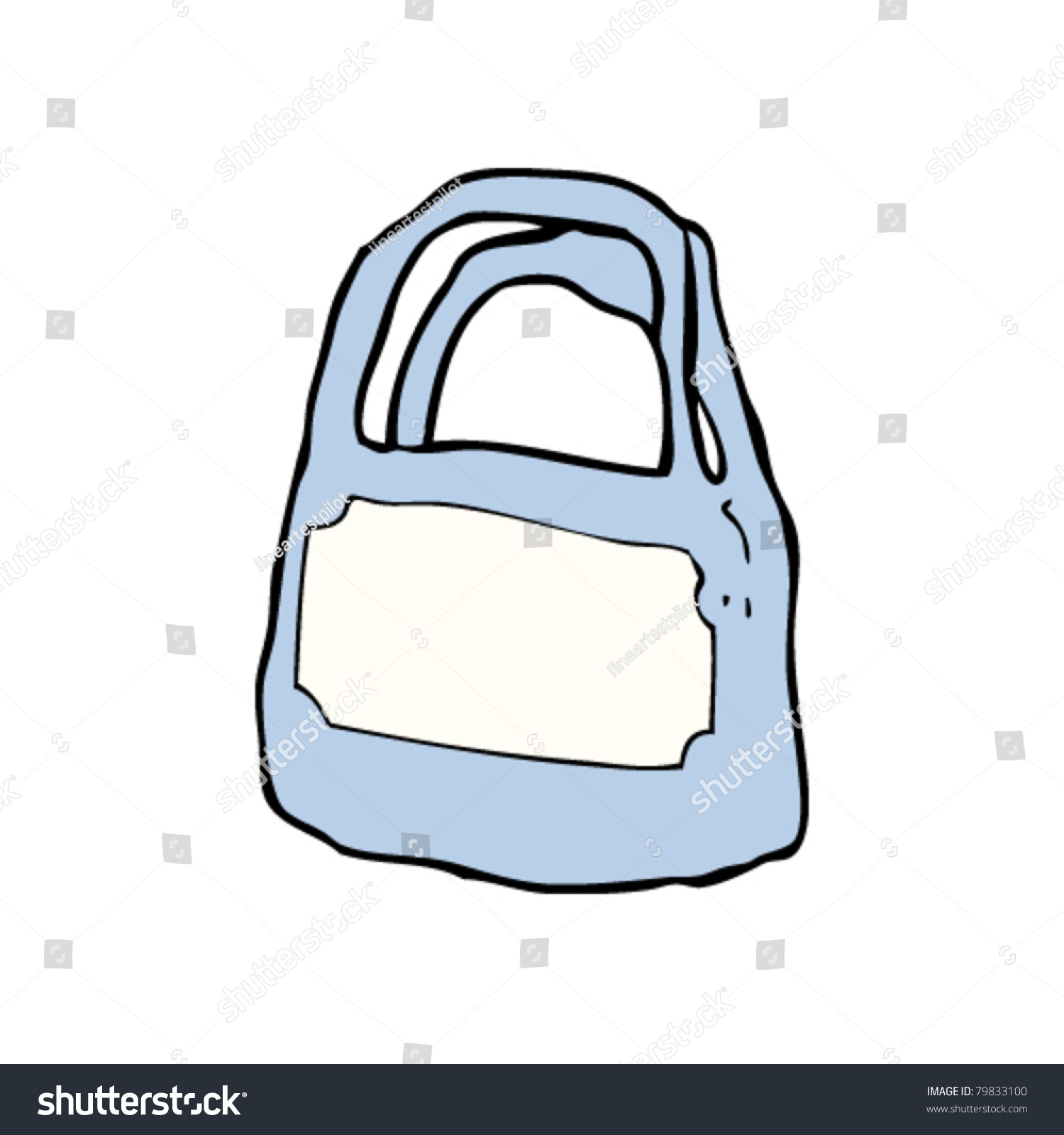 Shopping Bag Cartoon Stock Vector 79833100 - Shutterstock