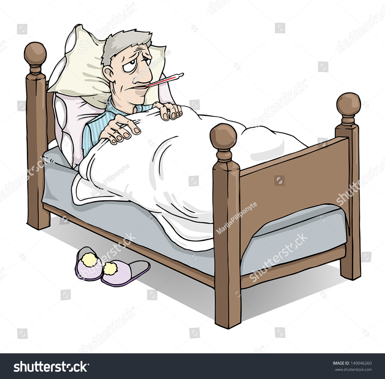 clipart man in bed - photo #37