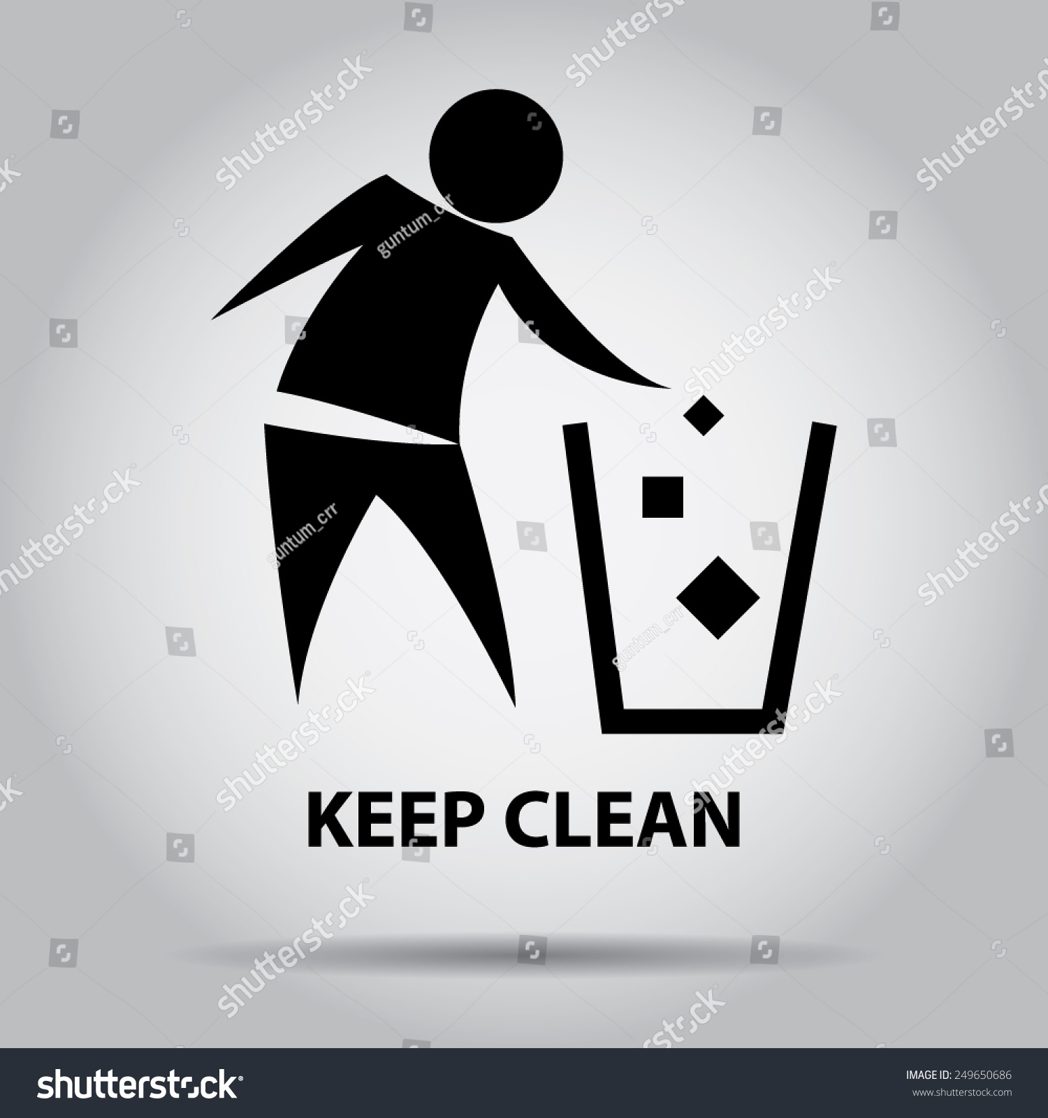 sign-of-keep-clean-symbol-stock-vector-illustration-249650686-shutterstock