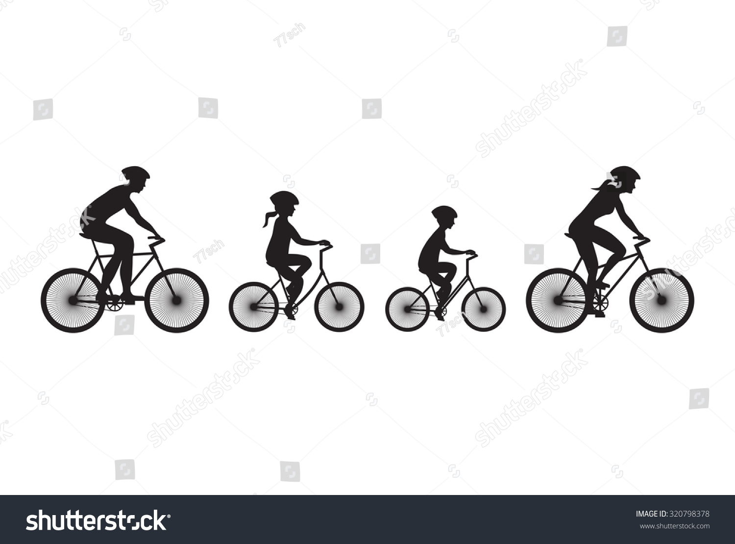 family biking clipart - photo #10
