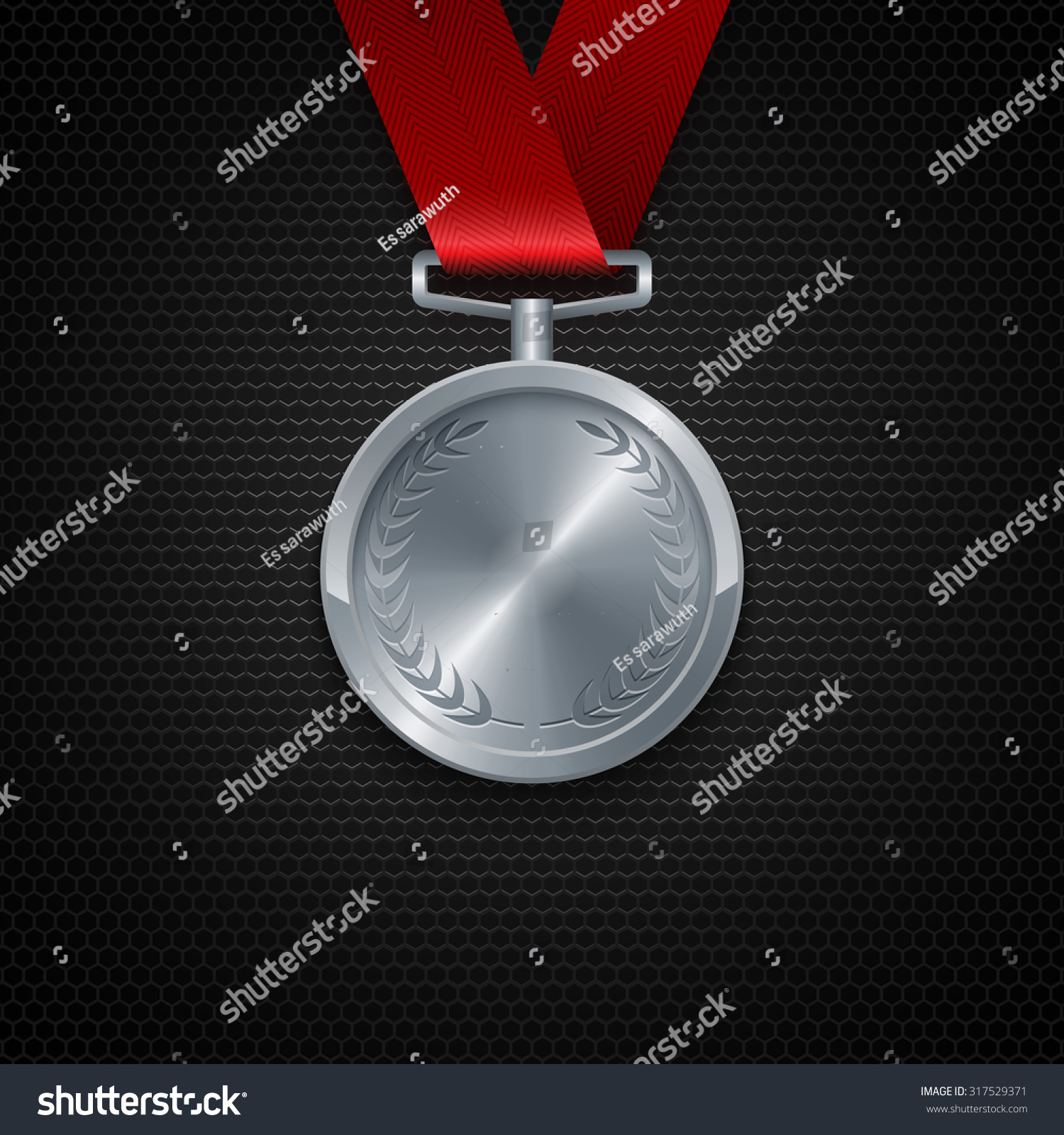 Silver Medal, Vector - 317529371 : Shutterstock