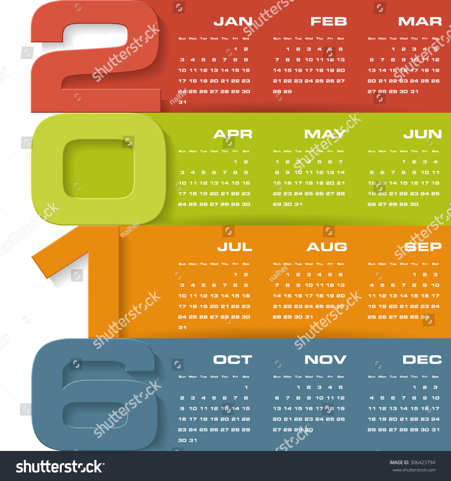 calendar template design