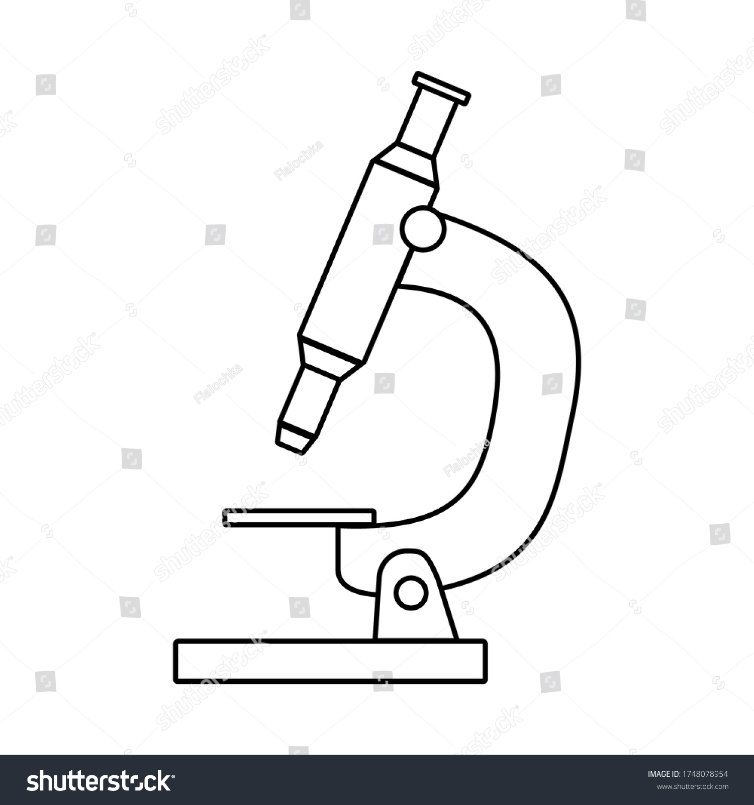 Laboratorio De Microscopio Para Dispositivo De Vector De Stock Libre