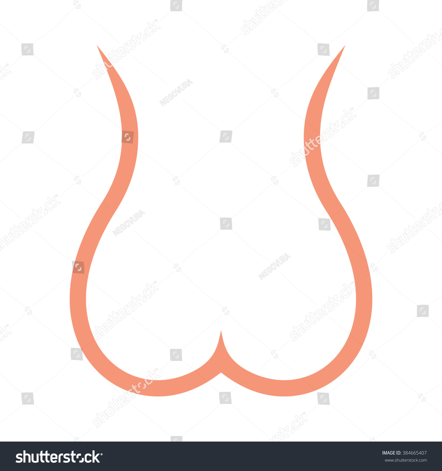 Sketch Woman Naked Body vector de stock libre de regalías 384665407