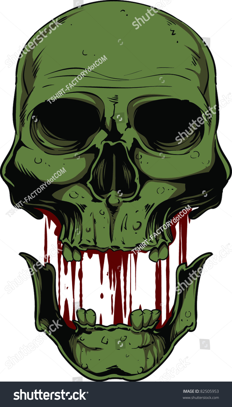 Skull Vector Illustration Stock Vector 82505953 - Shutterstock