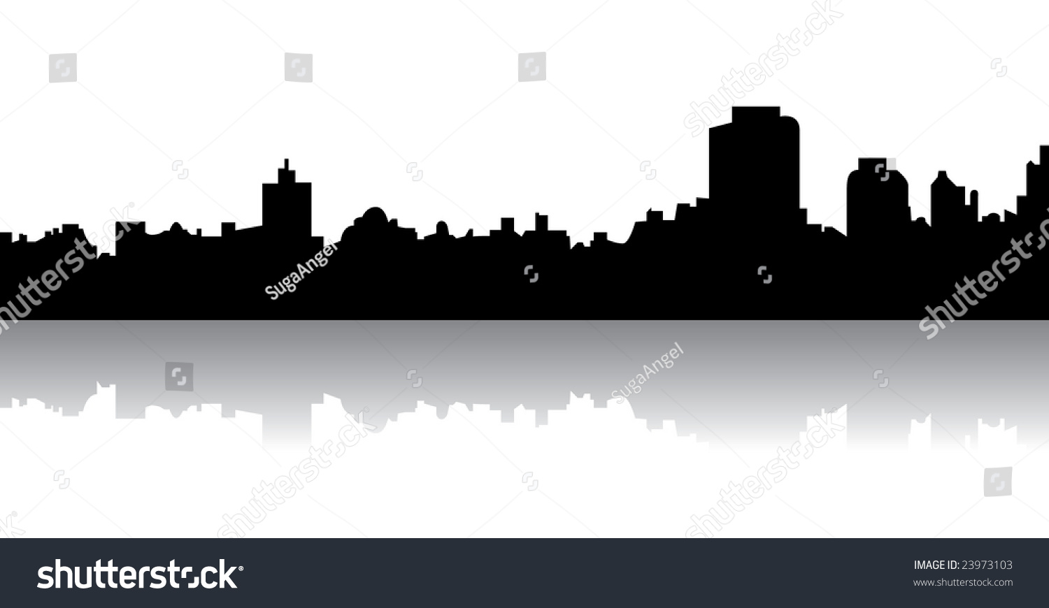 Skyline Stock Vector Illustration 23973103 : Shutterstock