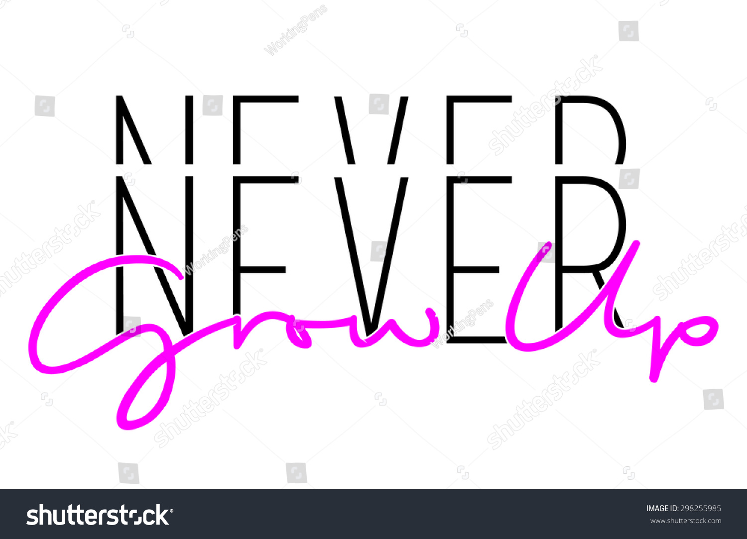 Slogantext Print In Vector 298255985 Shutterstock