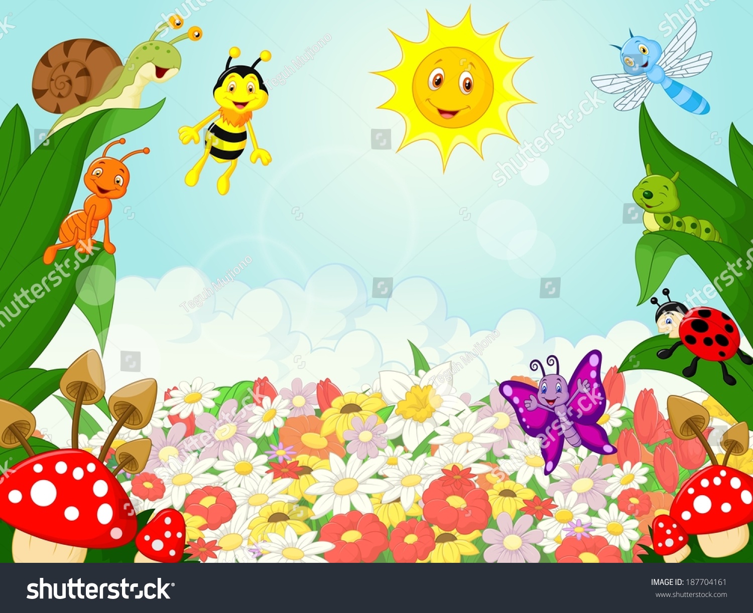 Small Animals Cartoon Stock Vector 187704161 - Shutterstock