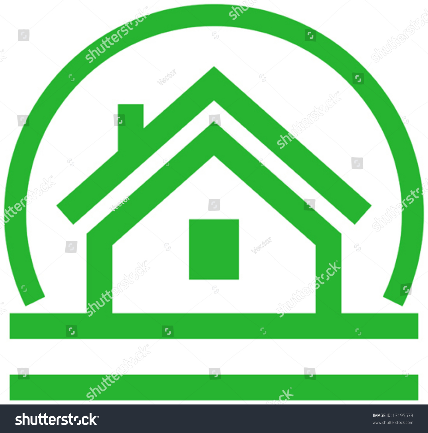 Small House Vector Icon - 13195573 : Shutterstock